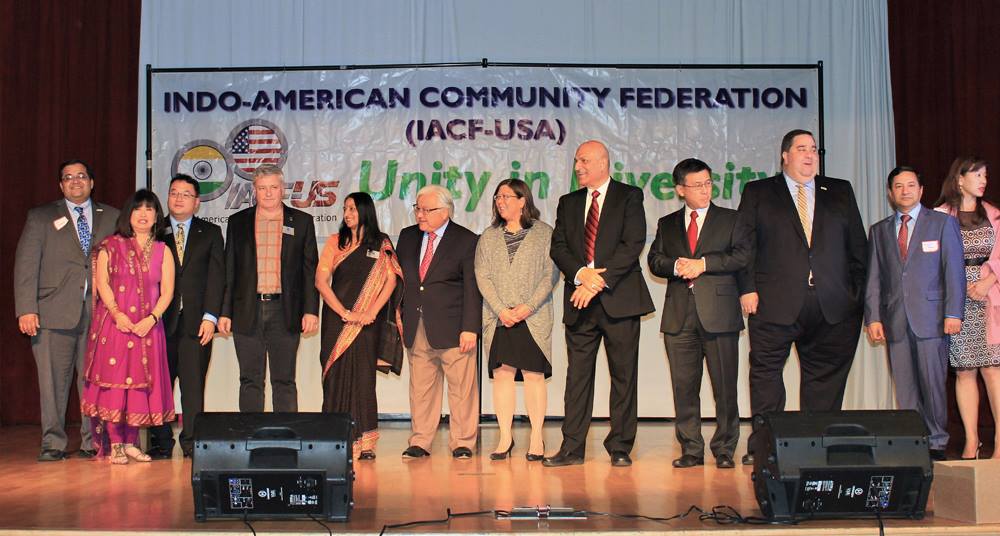 Unity through Diversity: Corporate responsibility for Cultural Diversity

The Indo American Community Federation (IACF) celebrated the 14th Annual Unity Dinner on

Friday March 20, 2015
India Community Center
525 Los Coches St, Milpitas, CA 95035

India West Coverage:
Unity Dinner: Immigration Must Be National Priority
Indtvusa Coverage:
14TH ANNUAL UNITY DINNER
Keynote Speaker: Russell Hancock

President and chief executive officer of Joint Venture Silicon Valley - a prime advocate for regional government and economic cooperation.

Honored Guest Speakers:

Hon. Consulate General of India
Sri. Venkatesan Ashok

California State Treasurer
Hon. Betty T. Yee